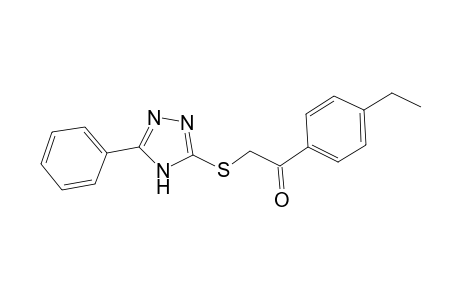 1-(4-Ethyl-phenyl)-2-(5-phenyl-4H-[1,2,4]triazol-3-ylsulfanyl)-ethanone