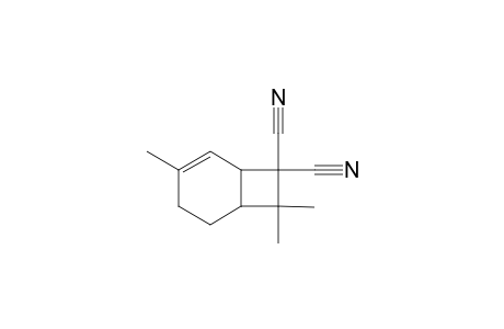 4,8,8-Trimethylbicyclo[4.2.0]oct-4-ene-7,7-dicarbonitrile