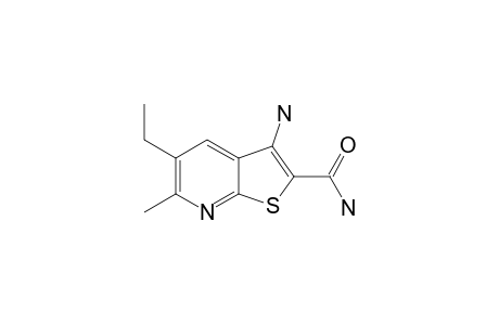 3-AMINO-2-(AMINOCARBONYLTHIENO)-[2.3-B]-6-METHYL-5-ETHYLPYRIDINE