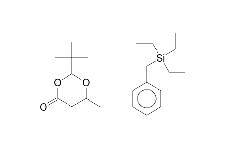 2-tert-BUTYL-6-METHYL-5-(PHENYLTRIETHYLSILANYLMETHYL)-1,3]DIOXAN-4-ONE