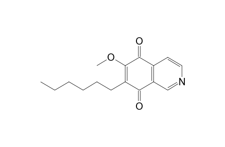 7-Hexyl-6-methoxy-5,8-isoquinolinedione
