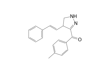 (4-methylphenyl)-[4-[(E)-2-phenylethenyl]-4,5-dihydro-1H-pyrazol-3-yl]methanone