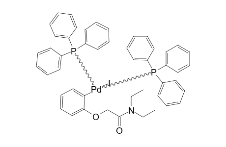 TRANS-[2-(N,N-DIETHYLCARBONYLMETHOXY)-PHENYL]-IODOBIS-(TRIPHENYLPHOSPHINE)-PALLADIUM
