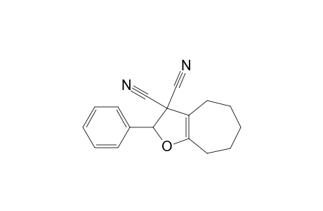 2H-Cyclohepta[b]furan-3,3(4H)-dicarbonitrile, 5,6,7,8-tetrahydro-2-phenyl-