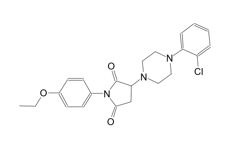 2,5-pyrrolidinedione, 3-[4-(2-chlorophenyl)-1-piperazinyl]-1-(4-ethoxyphenyl)-