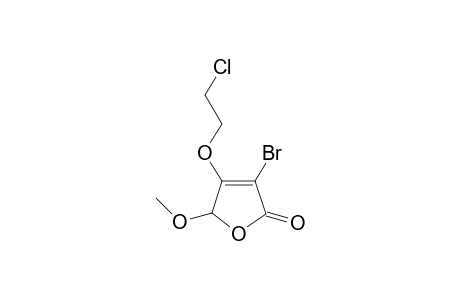 3-Bromo-4-(2-chloroethoxy)-5-methoxyfuran-2(5H)-one