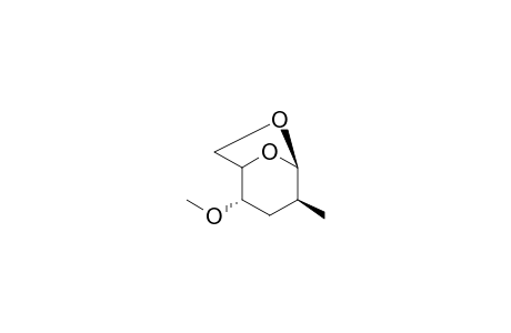 .beta.-D-arabino-Hexopyranose, 1,6-anhydro-2,3-dideoxy-2-methyl-4-O-methyl-