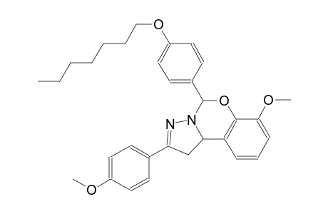 5-[4-(heptyloxy)phenyl]-7-methoxy-2-(4-methoxyphenyl)-1,10b-dihydropyrazolo[1,5-c][1,3]benzoxazine