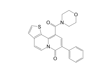 10-(morpholine-4-carbonyl)-8-phenyl-thieno[2,3-a]quinolizin-7-one