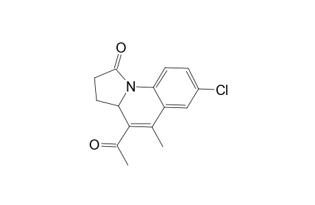 4-Acetyl-7-chloro-5-methyl-3,3a-dihydropyrrolo[1,2-a]quinolin-1-one