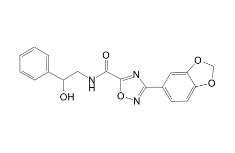 1,2,4-Oxadiazole-5-carboxamide, 3-(1,3-benzodioxol-5-yl)-N-(2-hydroxy-2-phenylethyl)-