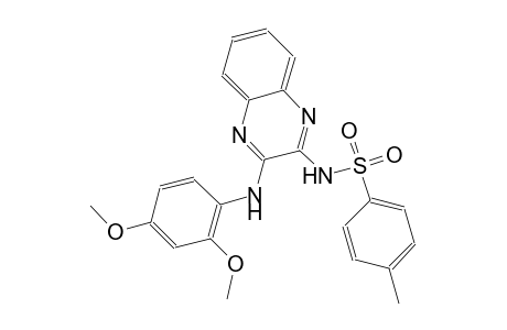 benzenesulfonamide, N-[3-[(2,4-dimethoxyphenyl)amino]-2-quinoxalinyl]-4-methyl-
