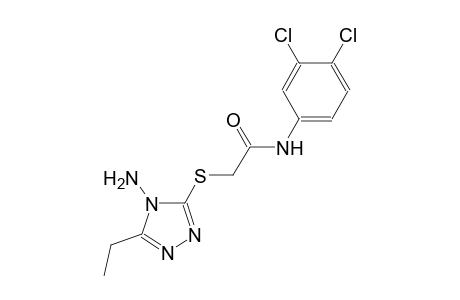 2-[(4-amino-5-ethyl-4H-1,2,4-triazol-3-yl)sulfanyl]-N-(3,4-dichlorophenyl)acetamide