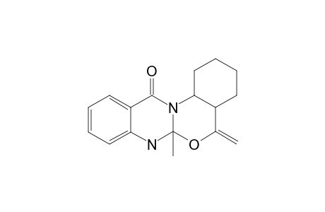 2-METHYLENE-2B-METHYL-3-CYClOHEXYLOXAZOLO-[2.3-B]-QUINAZOLIN-5-(4-H,10-H)-ONE