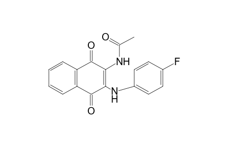 N-[1,4-DIHYDRO-1,4-DIOXO-3-(p-FLUOROANILINO)-2-NAPHTHYL]ACETAMIDE