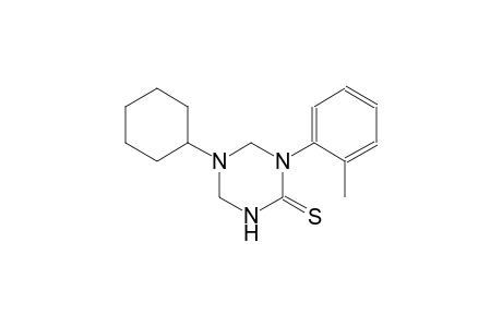 5-cyclohexyl-1-(2-methylphenyl)tetrahydro-1,3,5-triazine-2(1H)-thione