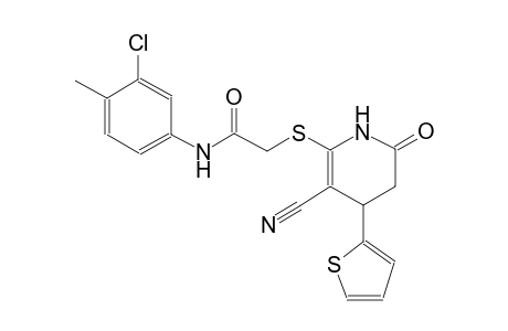 acetamide, N-(3-chloro-4-methylphenyl)-2-[[3-cyano-1,4,5,6-tetrahydro-6-oxo-4-(2-thienyl)-2-pyridinyl]thio]-