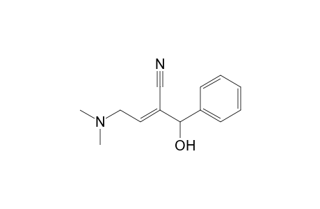 (E)-4-(dimethylamino)-2-[hydroxy(phenyl)methyl]-2-butenenitrile