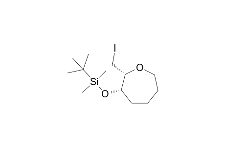 (2R*,3S*)-3-(tert-Butyldimethylsiloxy)-2'-(iodomethyl)oxepane