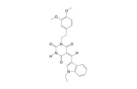 (5E)-1-[2-(3,4-dimethoxyphenyl)ethyl]-5-[(1-ethyl-1H-indol-3-yl)methylene]-2,4,6(1H,3H,5H)-pyrimidinetrione