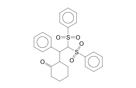 2-(2,2-Bis-benzenesulfonyl-1-phenyl-ethyl)-cyclohexanone