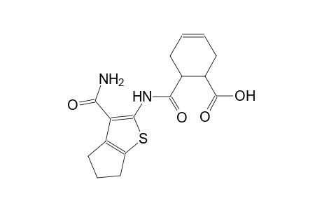 6-({[3-(aminocarbonyl)-5,6-dihydro-4H-cyclopenta[b]thien-2-yl]amino}carbonyl)-3-cyclohexene-1-carboxylic acid