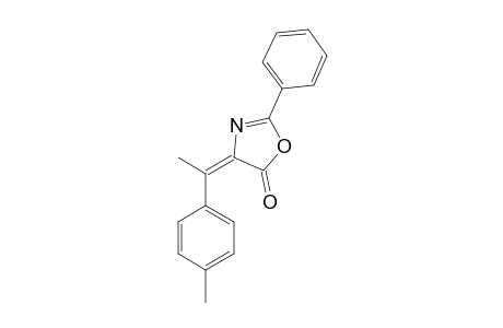 E-4-(ALPHA-4'-METHYLPHENYL-ETHYLIDIN)-2-PHENYL-5(4H)-OXAZOLONE
