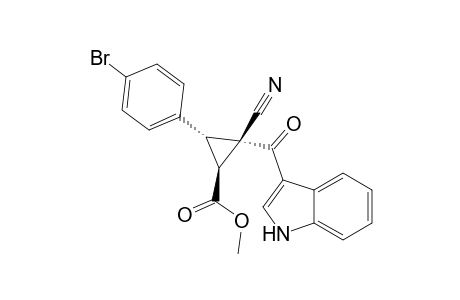 Trans-1,3-dihydro-2-cyano-2-(1H-indole-3-carbonyl)-3-(4-bromophenyl)cyclopropanecarboxylic acid methyl ester