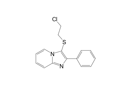 3-(2-Chloroethylthio)-2-phenylimidazo[1,2-a]pyridine