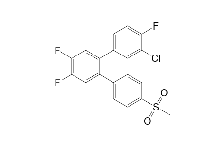 1-(3-Chloranyl-4-fluoranyl-phenyl)-4,5-bis(fluoranyl)-2-(4-methylsulfonylphenyl)benzene