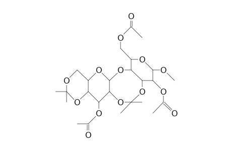 Methyl 2,6,3'-tri-O-acetyl-3,2':4',6'-di-O-isopr opylidene-B-maltoside