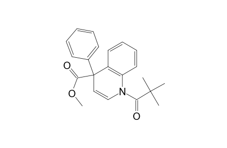 4-Quinolinecarboxylic acid, 1-(2,2-dimethyl-1-oxopropyl)-1,4-dihydro-4-phenyl-, methyl ester