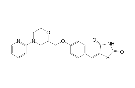5-[4-[[4-(Pyridin-2-yl)morpholin-2-yl]methoxy]phenylmethylene]thiazolidin-2,4-dione