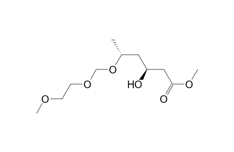 (3S,5R)-3-hydroxy-5-(2-methoxyethoxymethoxy)hexanoic acid methyl ester