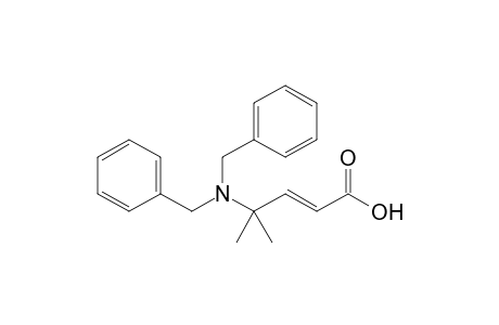 4-(N,N-Dibenzylamino)-4-methylpent-2-enoic acid