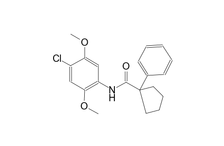 cyclopentanecarboxamide, N-(4-chloro-2,5-dimethoxyphenyl)-1-phenyl-