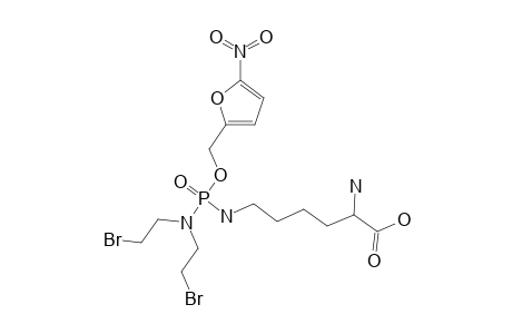 (5-NITRO-2-FURYL)-METHYL-N(EPSILON)-(LYSYL)-N,N-BIS-(2-BROMOETHYL)-PHOSPHORODIAMIDATE