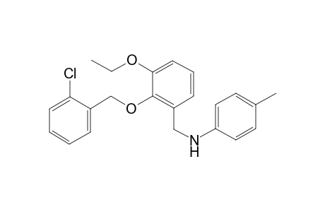 N-{2-[(2-chlorobenzyl)oxy]-3-ethoxybenzyl}-4-methylaniline