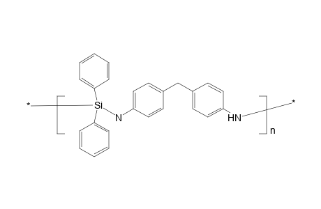Poly(diphenylsilylimino-1,4-phenylene-methylene-1,4-phenyleneimino); polyamide on the basis of 4,4'-diaminodiphenyl methane and diphenyl silanediol