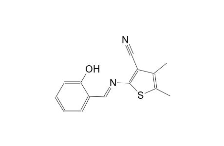 3-thiophenecarbonitrile, 2-[[(E)-(2-hydroxyphenyl)methylidene]amino]-4,5-dimethyl-