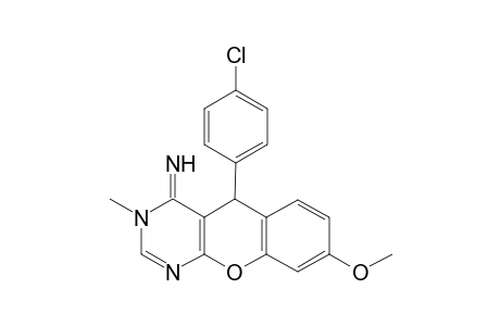 (ZE) (RS)-5-(4-Chlorophenyl) 8-methoxy-3-methyl-3H-chromeno[2,3-d]pyrimidin-4(5H)-imine