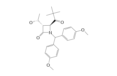 (1'R,3S,4S)-1-[BIS-(PARA-METHOXYPHENYL)]-METHYL-3-(1-HYDROXYETHYL)-4-(TERT.-BUTYLCARBONYL)-AZETIDIN-2-ONE