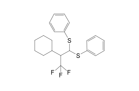 1-(Trifluoromethyl)-1-cyclohexy-2,2-(diphenylthio)ethane