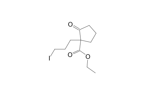 Cyclopentanecarboxylic acid, 1-(3-iodopropyl)-2-oxo-, ethyl ester