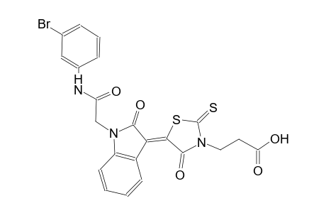 3-thiazolidinepropanoic acid, 5-[1-[2-[(3-bromophenyl)amino]-2-oxoethyl]-1,2-dihydro-2-oxo-3H-indol-3-ylidene]-4-oxo-2-thioxo-, (5Z)-