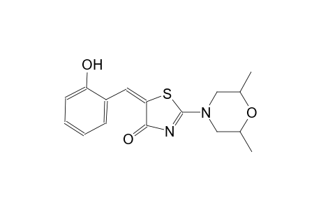 (5E)-2-(2,6-dimethyl-4-morpholinyl)-5-(2-hydroxybenzylidene)-1,3-thiazol-4(5H)-one