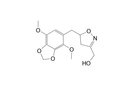 3-isoxazolemethanol, 5-[(4,7-dimethoxy-1,3-benzodioxol-5-yl)methyl]-4,5-dihydro-