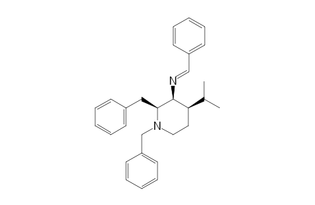 (2S,3S,4R)-N-Benzyl-2-(2-benzyl)-3-(N-benzylideneamino)-3-isopropenylpiperidine