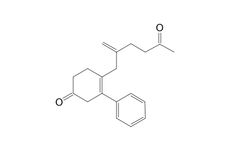 4-[2-(3-Oxobutyl)prop-2-en-1-yl]-3-phenylcyclohex-3-en-1-one