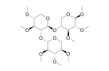 Methyl-2,3-di-O-methyl-4-O-[3,4-di-O-methyl-2-O-(2,3,4-tri-O-methyl-beta-D-xylopyranosyl)-beta-D-xylopyranosyl]-beta-D-xylopyranoside